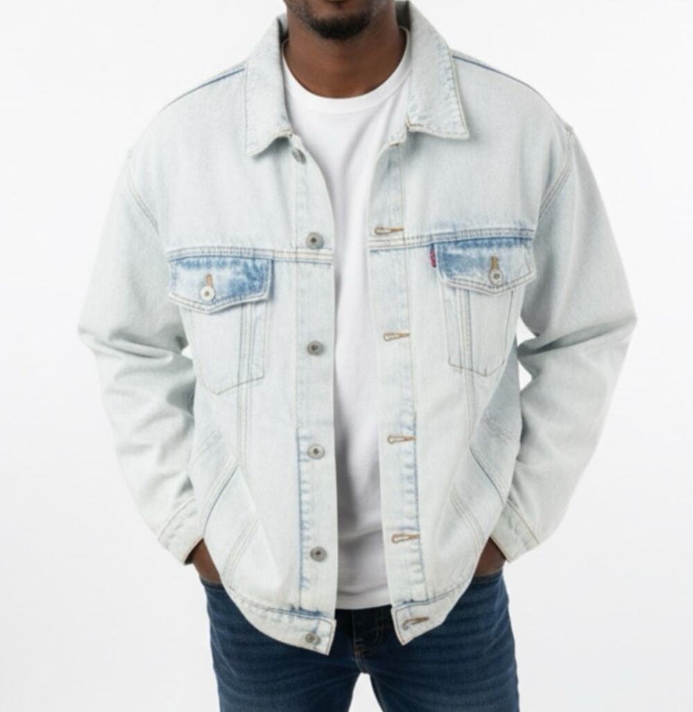 NWT Men's Denim Jacket Size XL by Arizona Jean Company 100% Cotton